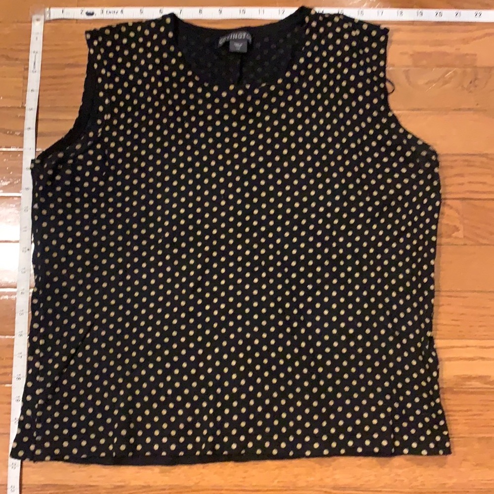 Gold-Polka dot, Tank top